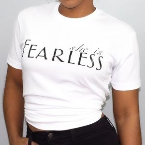 Women's Graphic Short Sleeve T Shirt Size Small White Black Women Empowerment